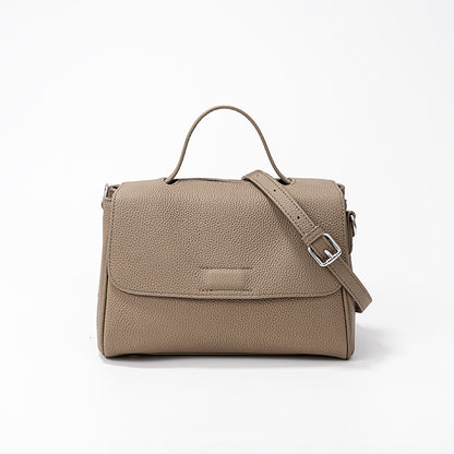 and Versatile Togo Leather Boston Bag Spacious Crossbody and Shoulder Tote for Women Everyday Companion