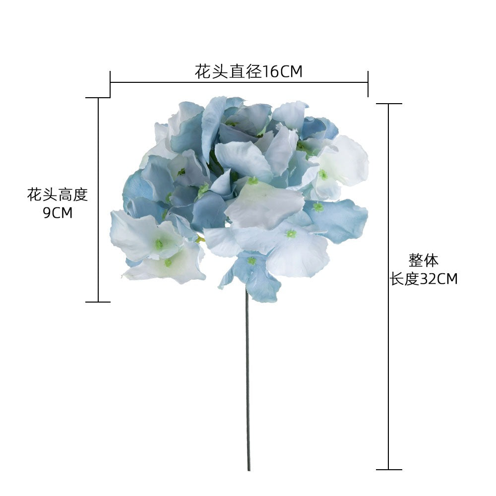 Realistic Hydrangea Flower Heads for Home Décor, Wedding Bouquets, Aisle Decorations, and Floral Walls - Artificial Silk Flowers (Model MW07356)