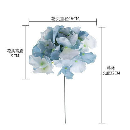 Realistic Hydrangea Flower Heads for Home Décor, Wedding Bouquets, Aisle Decorations, and Floral Walls - Artificial Silk Flowers (Model MW07356)