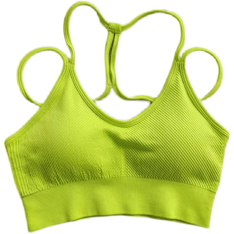 Enhanced Shock Absorbing Yoga Bra Back Design for Comfortable Running Fitness and Everyday Wear