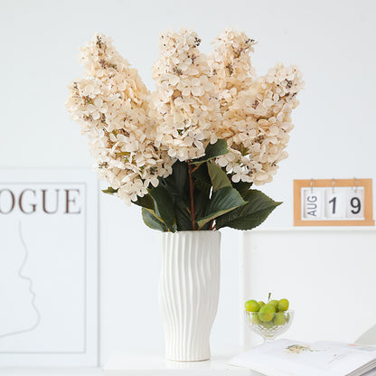 Elegant Faux Hydrangea Flower Stem for Photography Backdrops - Perfect for Weddings, Home Decor, and Luxurious Accents