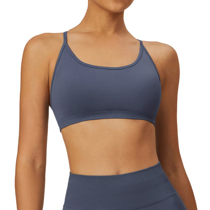 Seamless Cross Back Yoga Sports Bra for Women Quick Dry Quality Yoga Top for Spring Fitness and Comfortable Workout Wear