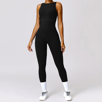 Women's High Performance Yoga Bodysuit with Hollow Back Design for Enhanced Comfort Butt Lifting for Gym Fitness and Active Lifestyle