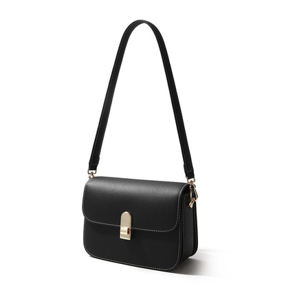 Quality Women's Leather Shoulder Bag Chic Versatile and Unique Crossbody Tofu Bag for Commuting and Daily Use