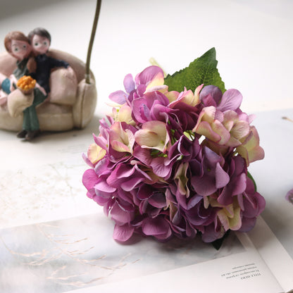 Elegant Korean-Style Artificial Hydrangea Bouquet - Stunning Floral Arrangement for Dining Table and Living Room Décor, Perfect for Home and Event Styling