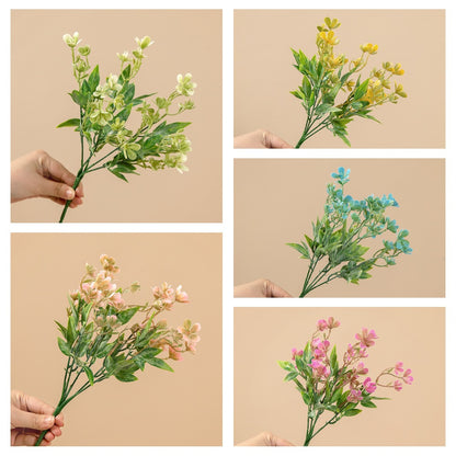 Artificial Elegant Fragrant Plum Blossom - Ideal for Wedding Decor, Home Decoration, and Stylish Greenery - INS Trendy Floral Craft - MW73775