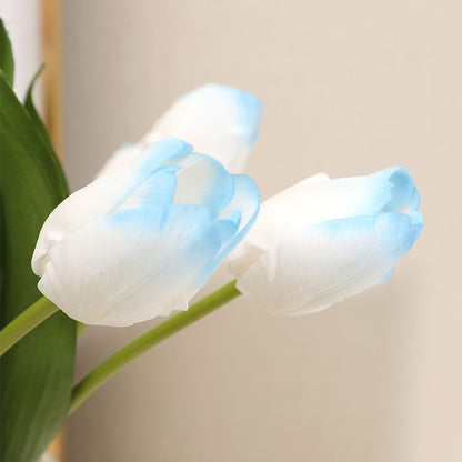 Luxurious Realistic Touch Moisture-Infused Tulip Decorative Faux Flowers | Perfect Home Decor & Photography Props