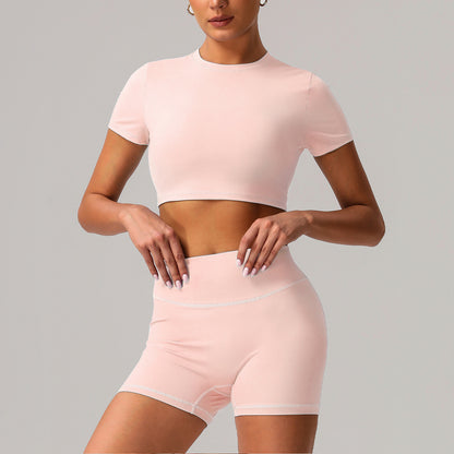 High Waisted Peach Butt Yoga Set Stretchy Comfortable Sportswear with Enhanced Support for All Fitness Levels