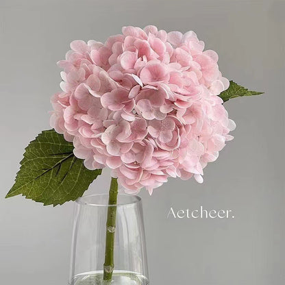 Realistic 3D Single Large Hydrangea Flower - Luxurious Hand-Touch Feel, Moisture-Proof, Perfect for Hotel Decor, Wedding Floral Arrangements, and Elegant Event Centerpieces