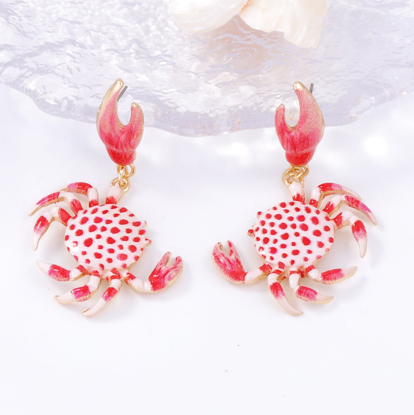 Charming Summer Beach-Inspired Colorful Crab Alloy Earrings – Fun, Trendy, and Perfect for Every Casual Look!