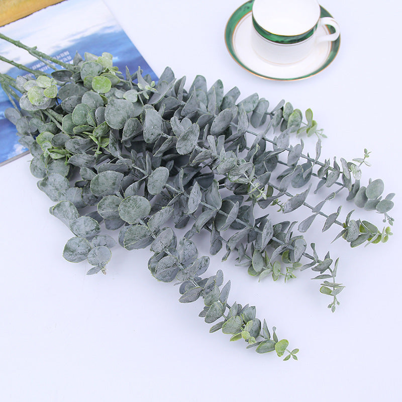 Artificial Eucalyptus Money Leaves: Lifelike Indoor Decor for Weddings, Home Arrangements, and Greenery Enhancements