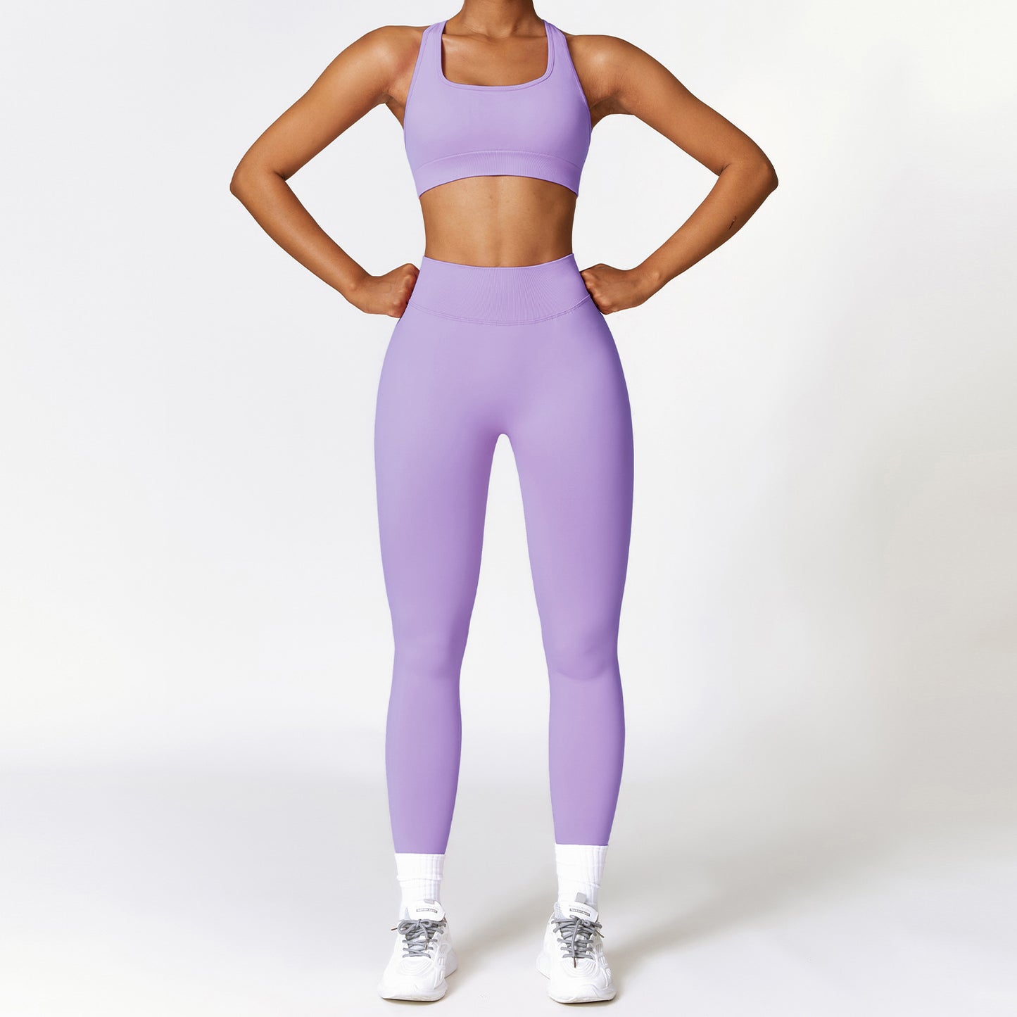 Seamless Body Sculpting Yoga Set for Women Quick Dry Activewear with Beautiful Back Design for Running and Fitness 7318