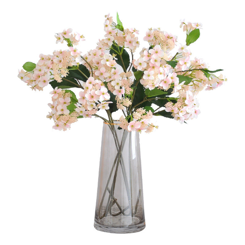 Single Stem Realistic Artificial Hydrangea Bouquet for Wedding Decor - Beautiful Faux Flower Arrangement Perfect for Celebrations, Bridal Showers, and Event Decorations