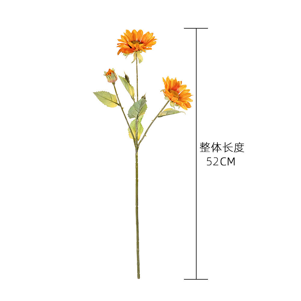 Realistic Sunflower Home Decor - Artificial Sugi Sunflower Arrangement for Weddings and Celebrations - Perfect for Year-Round Decoration (Model MW78003)