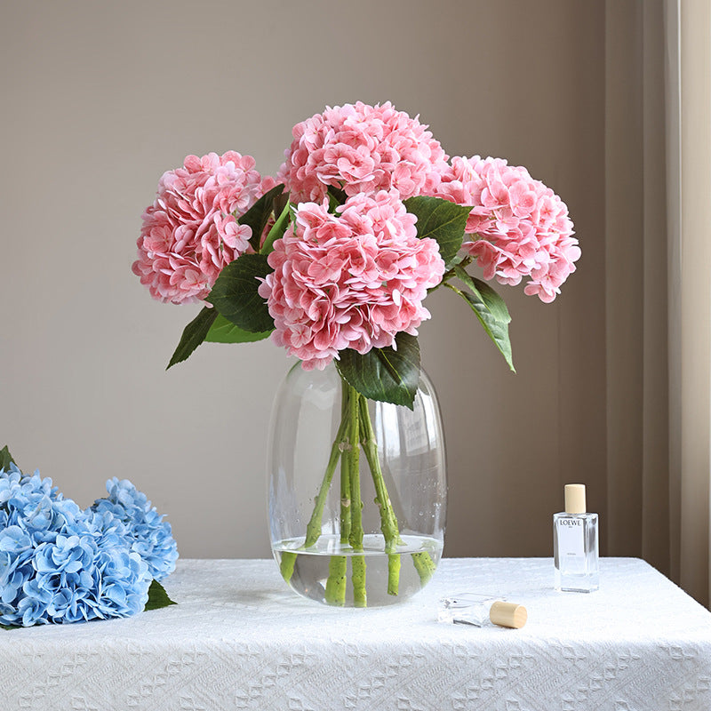 Realistic Hydrangea Floral Centerpiece for Home, Weddings, and Hotels - 3D Touch, Moisture-Proof Decor with Lifelike Design