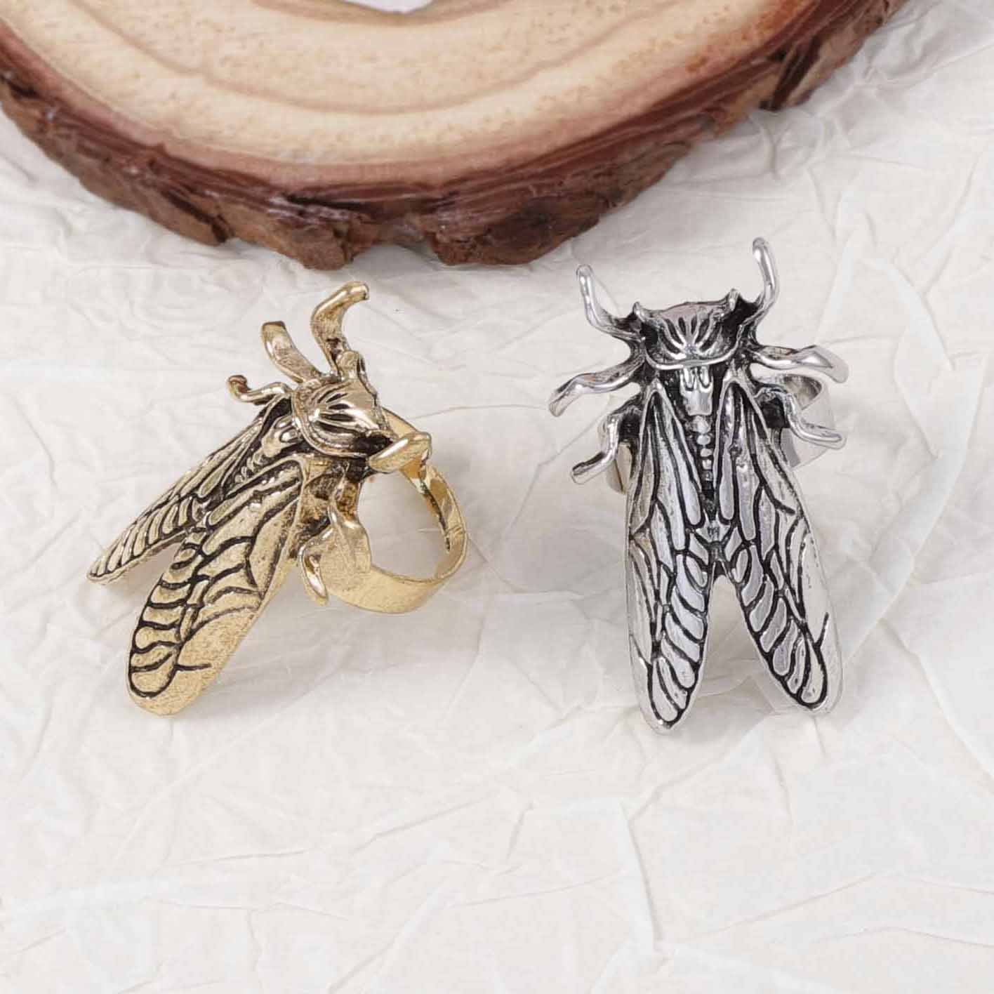 Stylish Vintage-Inspired Alloy Insect Adjustable Ring – Unique and Versatile Accessory for Everyday Wear