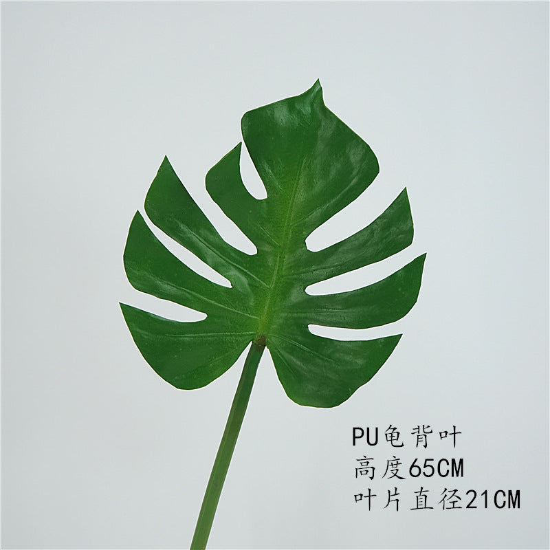 High-Quality Realistic Faux PU Palm Leaf Greenery for Wedding and Celebration Decoration | Perfect for Floral Arrangements and Event Styling