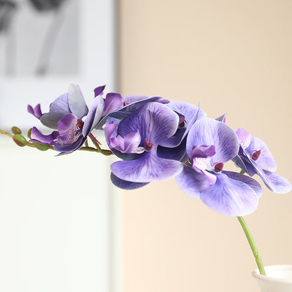 Lifelike Single Stem 7-Head Touch-Feel Orchid Flower - Elegant Home Decor for Flower Arrangements, Wedding Decorations, and Special Events