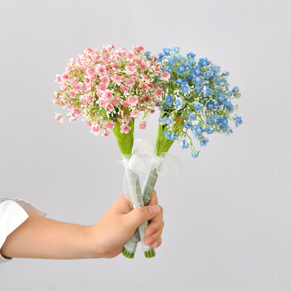 Stunning Faux Baby's Breath Bouquet for Home Décor, Weddings, and Bridal Party - Perfect for Photography and Elegant Celebrations