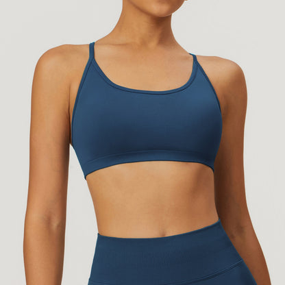 Seamless Cross Back Yoga Bra Quick Dry High Performance Activewear Top for Enhanced Comfort and Style This Spring