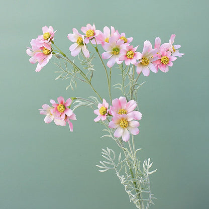 Realistic Cosmos Flowers - Single Stem Stargazer Artificial Flowers for Home Décor, Wedding Celebrations, Photography Props, and Elegant Floral Arrangements