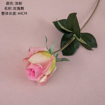 Luxurious Touch Moisturizing Rose Buds - Realistic Artificial Floral Arrangement for Home Decoration, Perfect Handheld Bouquet & Elegant Wall Decor - INSMW60002