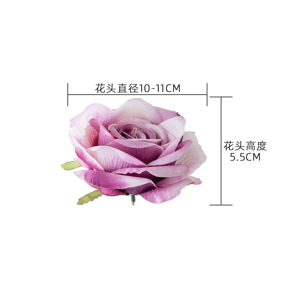 Realistic Artificial Love Rose Flower Head for Home Décor | Stunning Faux Bouquet Ideal for Wall Decorations | CL03001