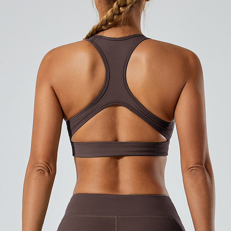 and Supportive Yoga Sports Bra for Outdoor Running Beautiful Back Design for Fitness and Gym Workouts