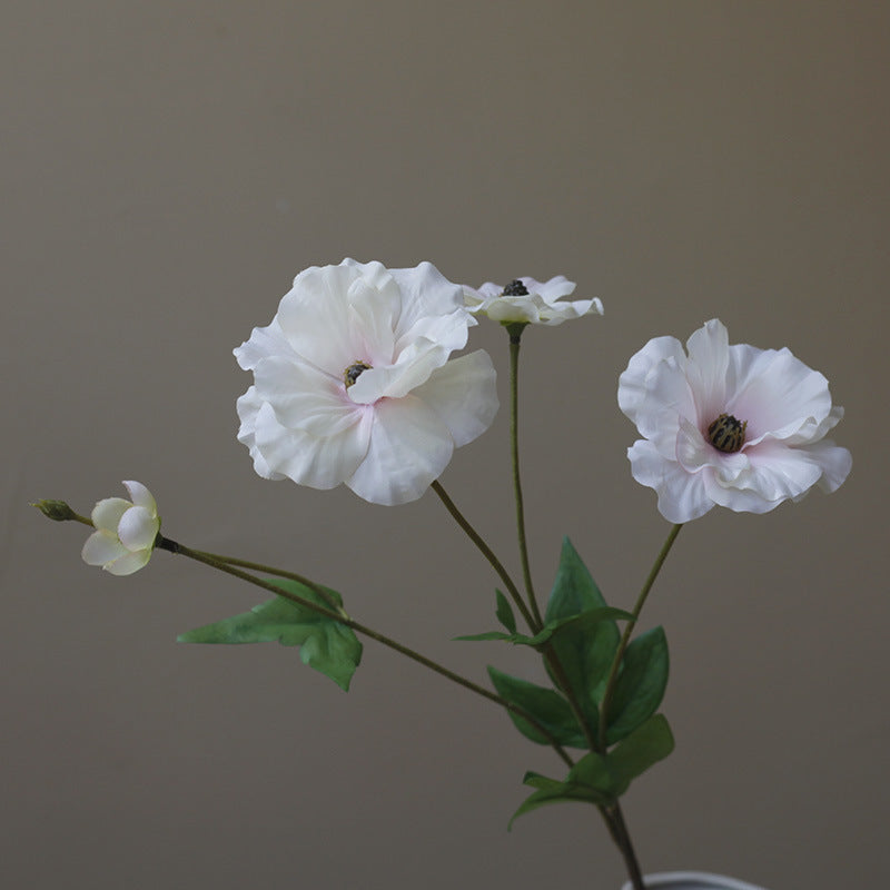 Fresh and Minimalist Nordic-Inspired Artificial Flowers - Silk Peonies & Poppies for Photography & Home Decor