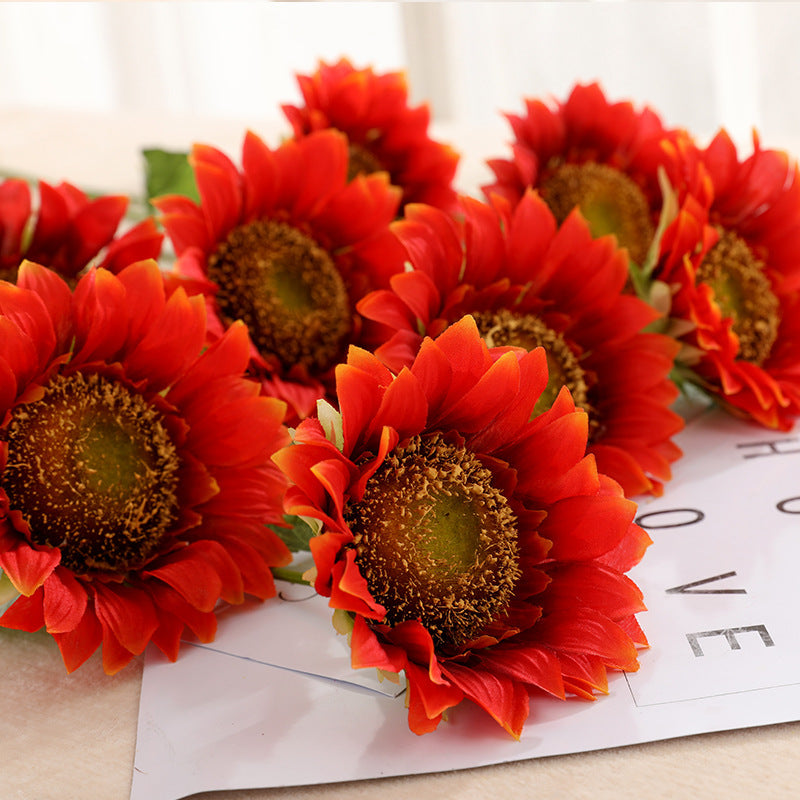 Stunning Faux Sunflower Arrangement - Realistic Silk Sunflower Decor for Weddings and Home - Beautiful Artificial Sunflower Flowers for Vibrant Decor