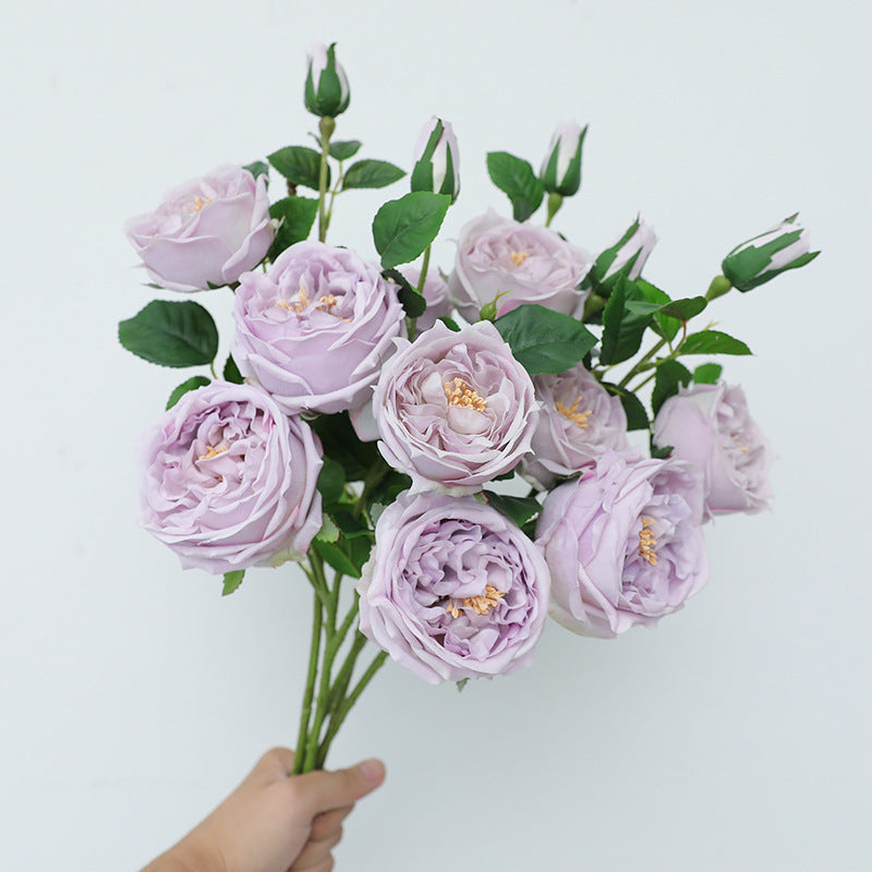 Realistic Touch Austin Rose Flowers for Weddings | Elegant Faux Floral Decor, Perfect for Photography Props and Table Centerpieces