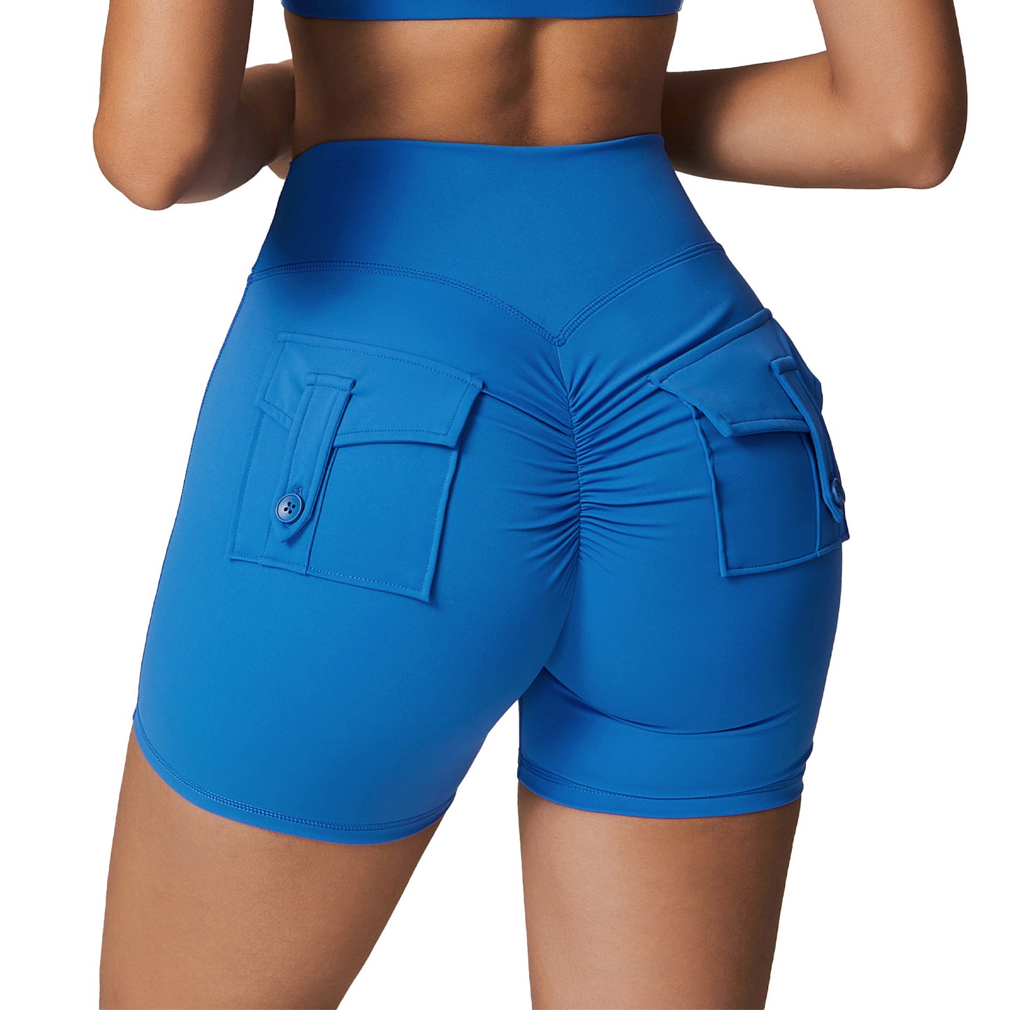 High Waisted Yoga Shorts with Pockets for Comfort and Support Butt Lifting Athletic Leggings 8882