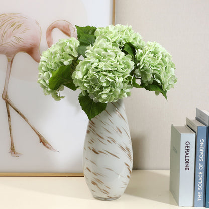 Soft Gel Hydrangea Silk Flower Bouquet - Realistic Home Décor for Living Room - Ideal Faux Floral Arrangement for Elegant Centerpieces and Handheld Bouquets