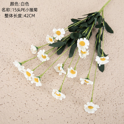 Beautiful PE15 Mini Daisy Foam Artificial Flowers for Wedding & Home Decor - Perfect for Events, Bouquets, and Seasonal Arrangements - Style Your Space with Realistic Floral Elegance (MW09905)