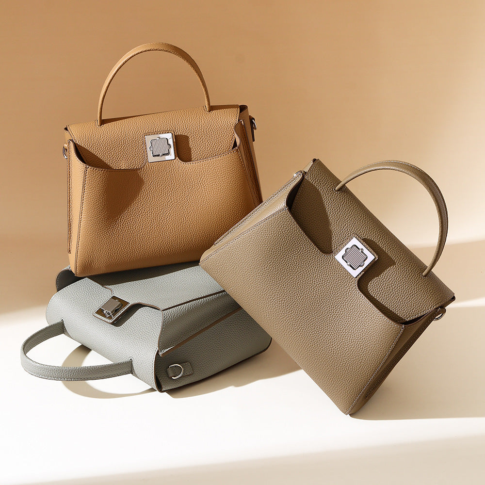 Chic Korean Inspired Lazy Style Handbag Luxury Tote for Women Classic Platinum Bag with Unique Design for Everyday Elegance