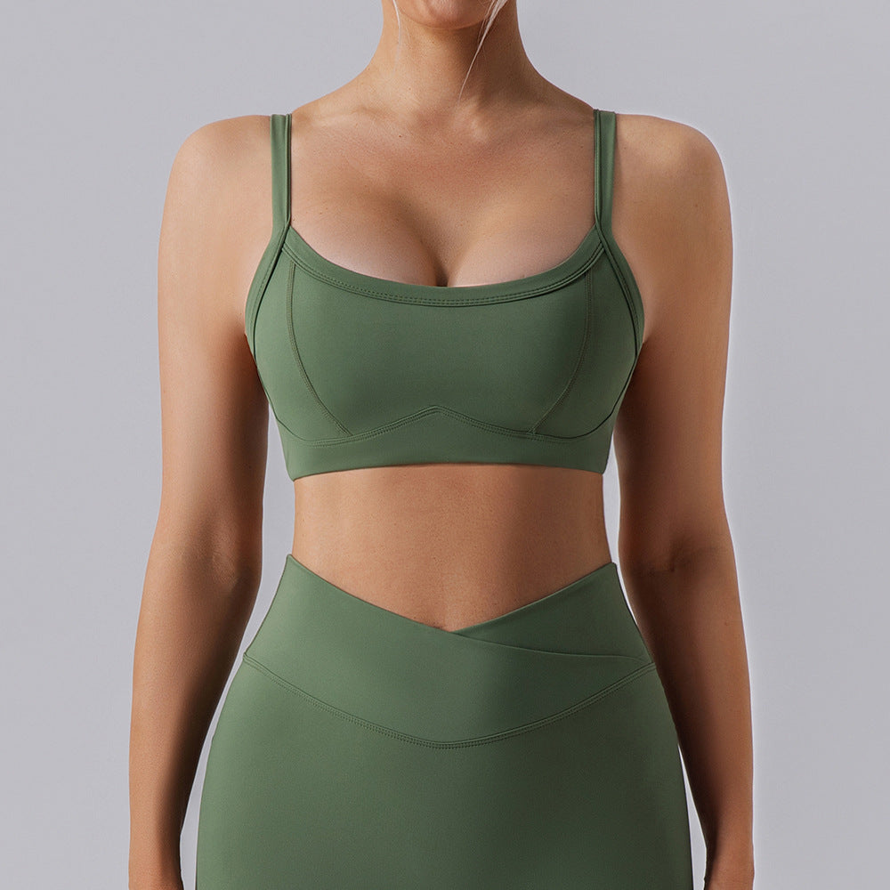 High Performance Sports Bra with Beautiful Back Design for Optimal Support Anti Sway Anti Sag Quick Dry Running Yoga Tank Top for Intense Workouts