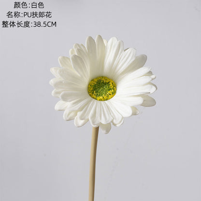 Realistic PU African Daisies & Furlong Flowers - INS Style Wedding & Home Decor Faux Flowers for Lasting Elegance - Model MW01513