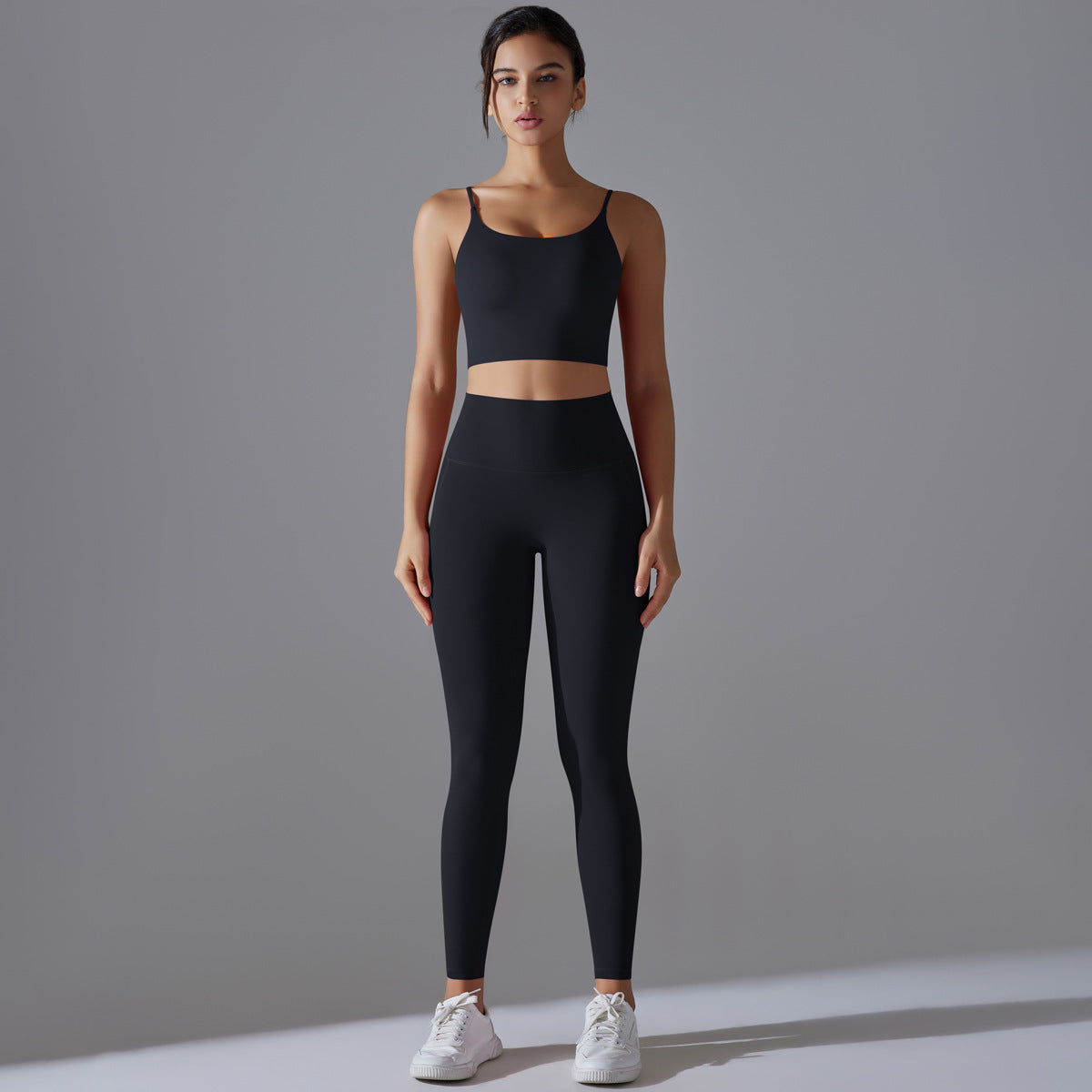 High Waisted Butt Lifting Yoga Set with Built In Support No Underwear Needed for Comfort During Workouts