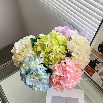 Stunning Artificial Hydrangea Bouquet - Perfect for Wedding Decor, Hotel Lobby Arrangements, and Photogenic Props with Realistic Silk Flowers