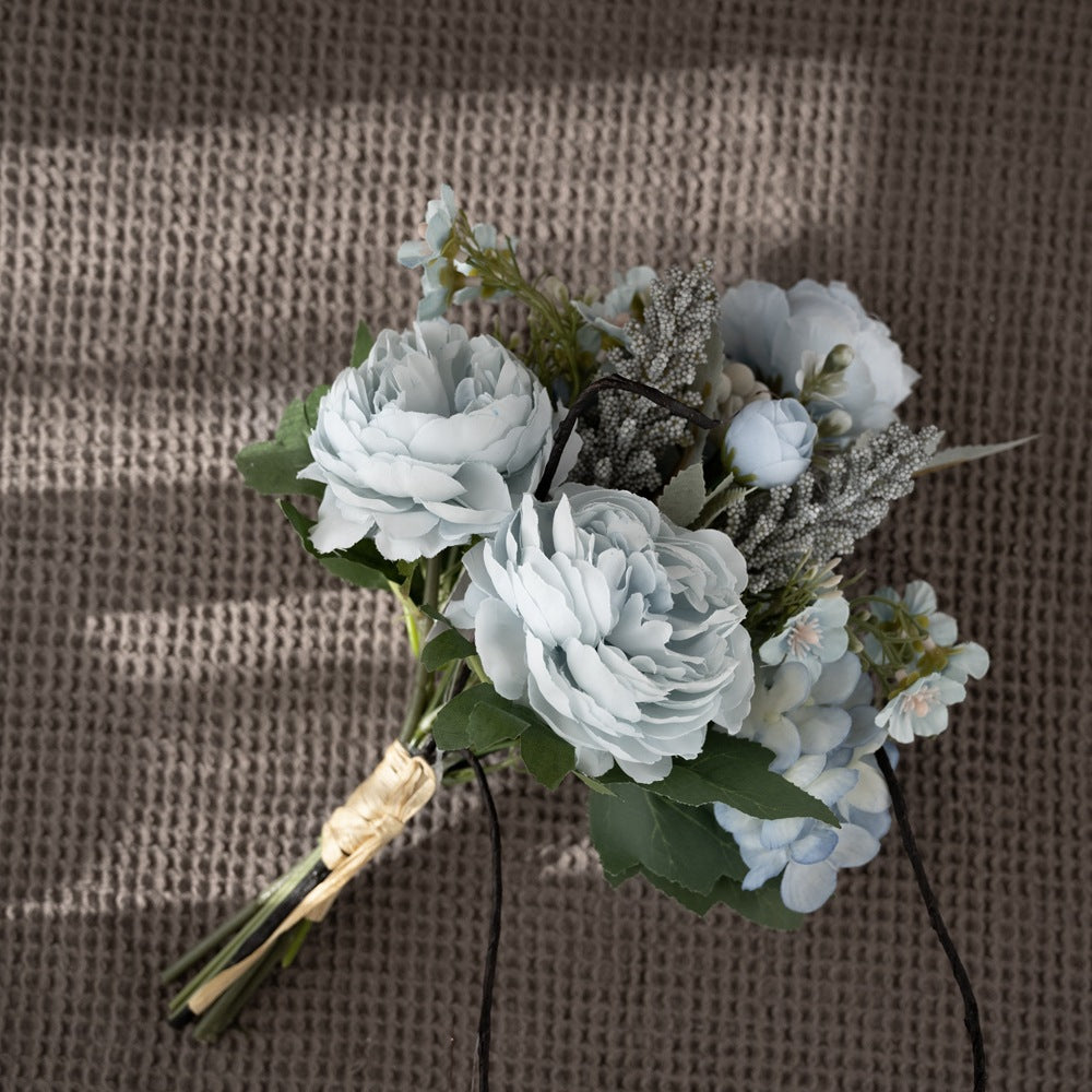 Elegant Faux Flower Home Decor - Stunning Wedding Bouquet and Wall Hanging Decoration - CF01074