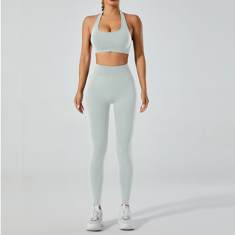 High Performance Quick Dry Sports Bra and Leggings Set for Summer Outdoor Yoga Quality Breathable Comfort Flexibility