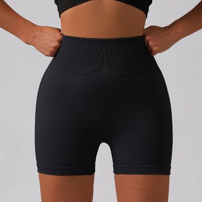 Seamless Knit Peach Lift High Waisted Yoga Shorts Tummy Control for Comfort and Style in Athletic Fitness