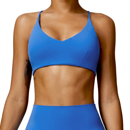 Women's Yoga Sports Bra with Soft Suede Feel Comfortable and Running and Workout Top for Active Lifestyles Model 8507