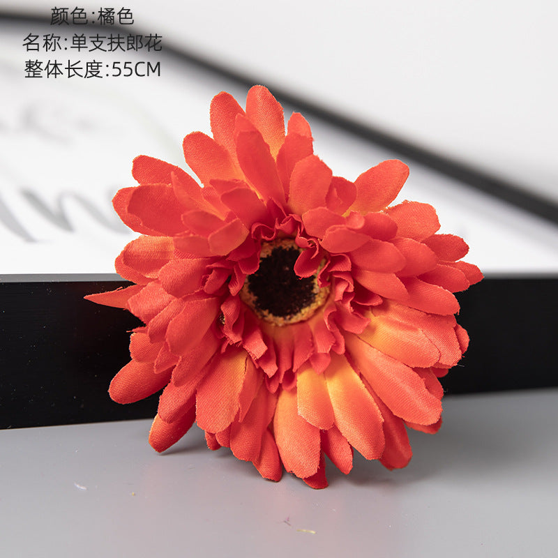 Realistic Sunflower Faux Flowers - Stunning Gerbera Daisies for Home Décor | Vibrant Artificial Plants for Lasting Beauty and Elegance