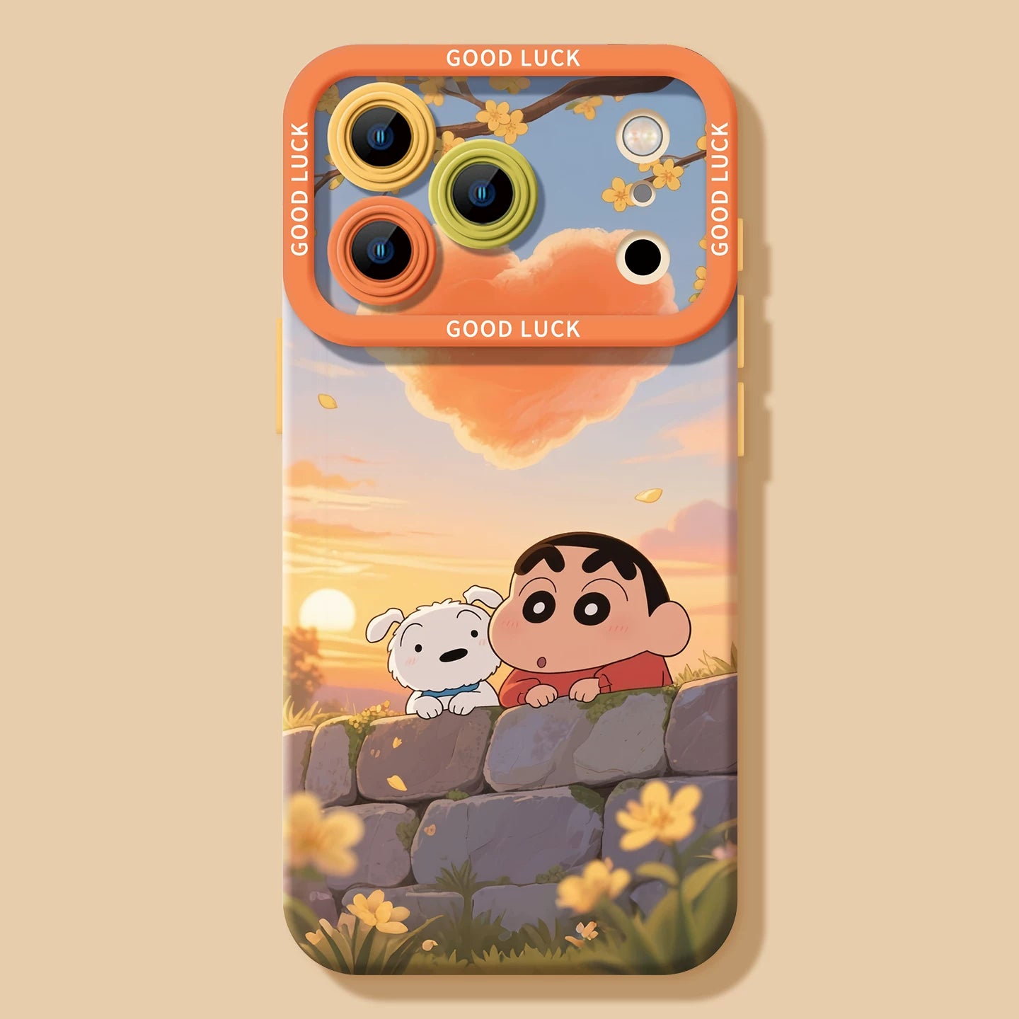 Cute and Trendy Silicone Phone Cases for iPhone 17, 15, 14 Pro, 13, 12 Mini, 11, XS - Adorable Crayon Shin-chan Designs, Drop-Resistant with Convenient Strap