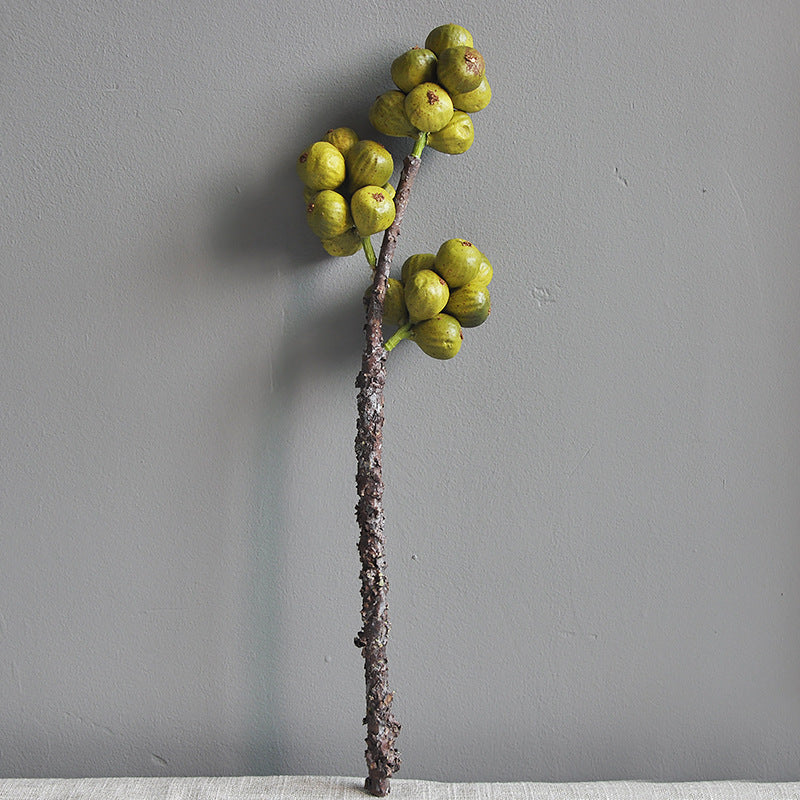 Elegant Nordic-Inspired Faux Fig Berries - Minimalist, Luxurious Decorative Arrangements for Home and Hotel Décor