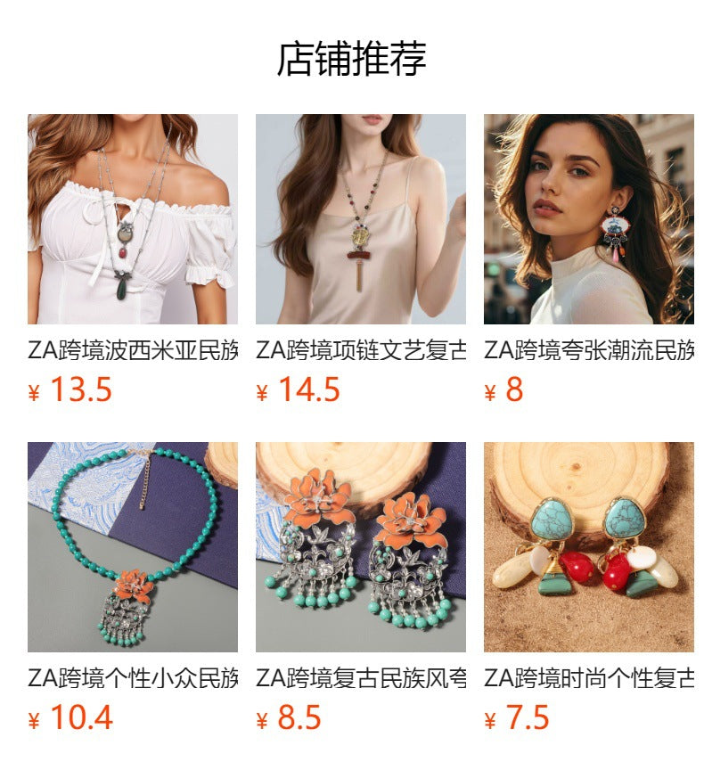 Exquisite Bohemian Dual-Wear Jewelry – Alloy Beaded Tassel Pendant Headpiece and Western-style Necklace for Unique Ethnic Flair