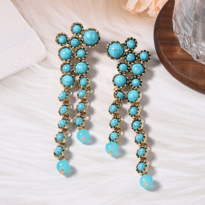 Vintage-Inspired Unique Geometric Round Tassel Earrings for Women - Stylish and Versatile Accessory That Elevates Any Outfit