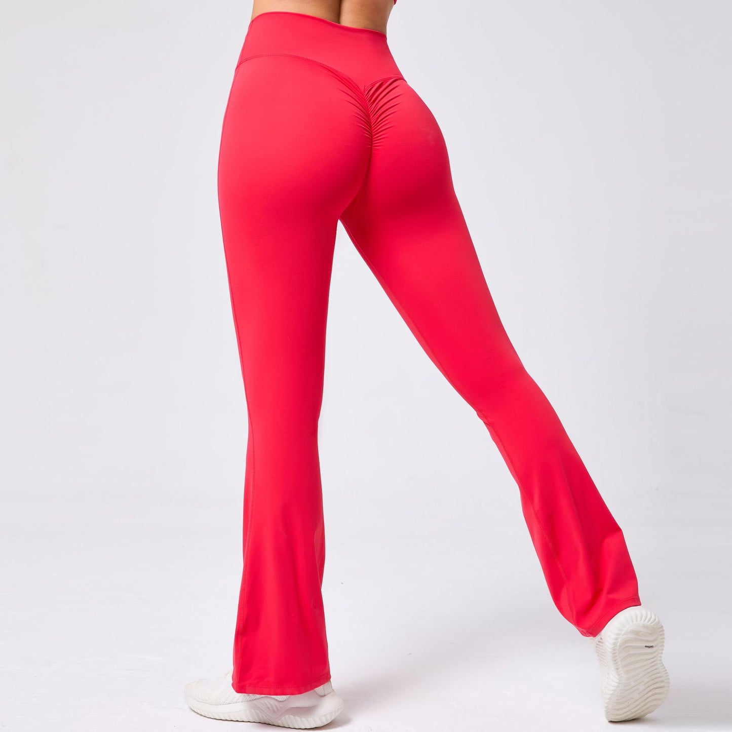 High Waisted Wide Leg Yoga Pants for Women Flattering Bootcut Design Butt Lifting for Dance Gym Workouts Style 9190