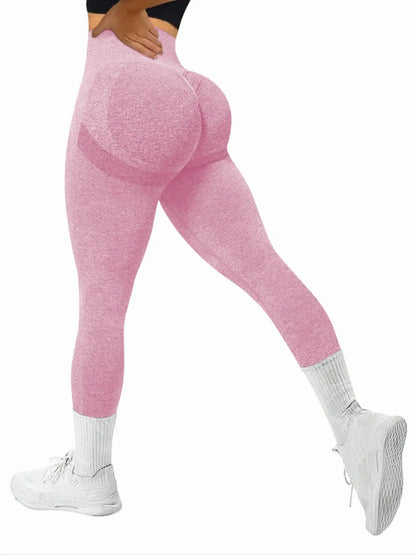 High Waisted Peach Butt Fitness Leggings for Women Slimming Supportive and Yoga Pants for Running Training and Everyday Wear